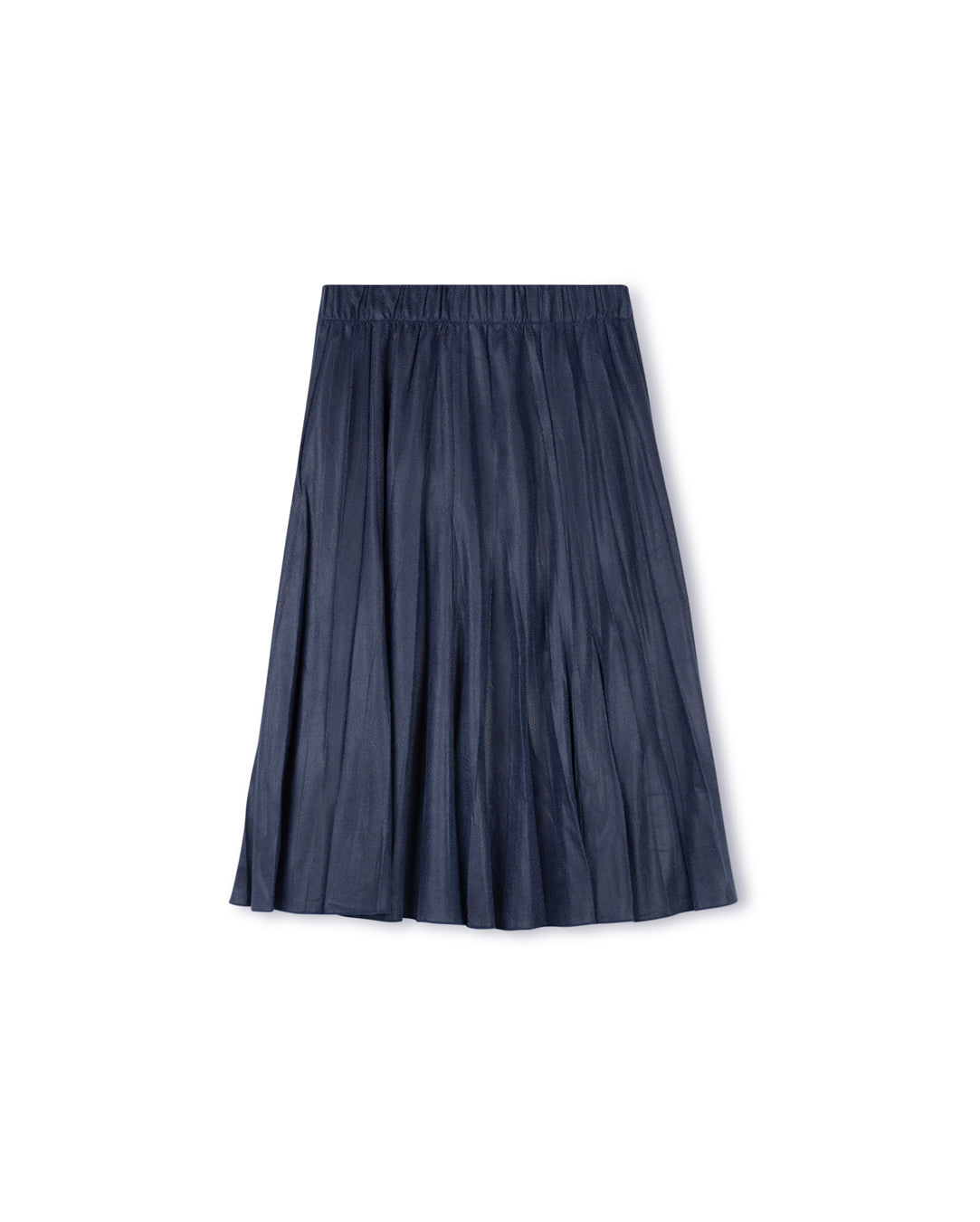 Fillmore Leather Suede Pleat Skirt