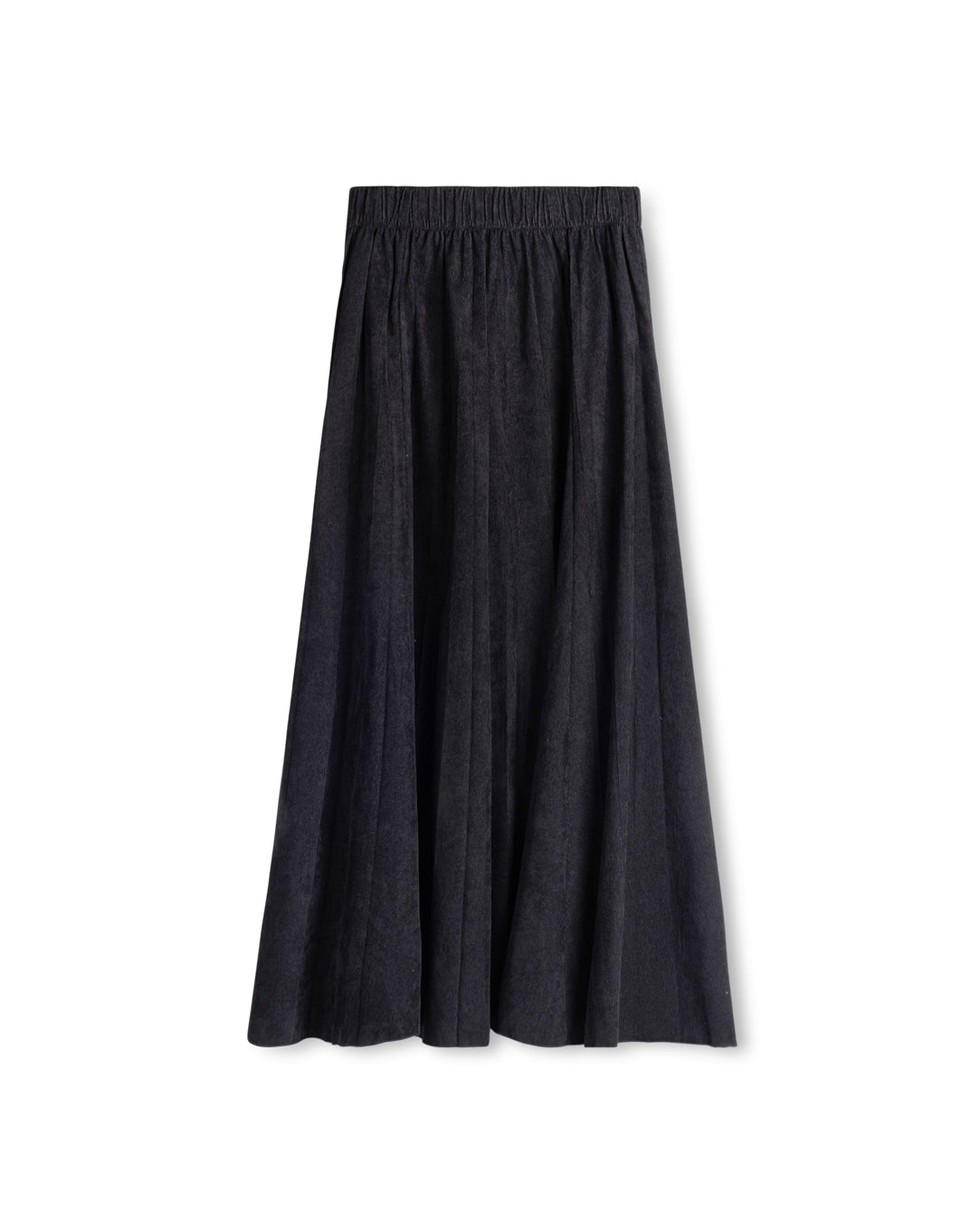 Filly Corduroy Pleat Maxi Skirt