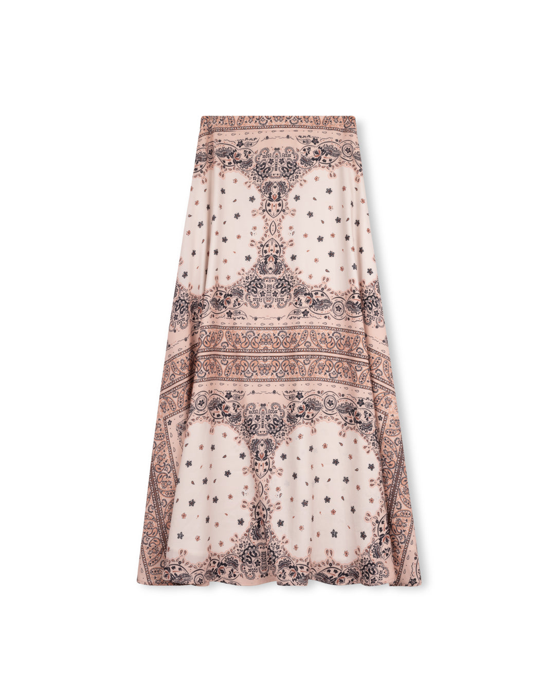 Printed Maxi A-Line Skirt