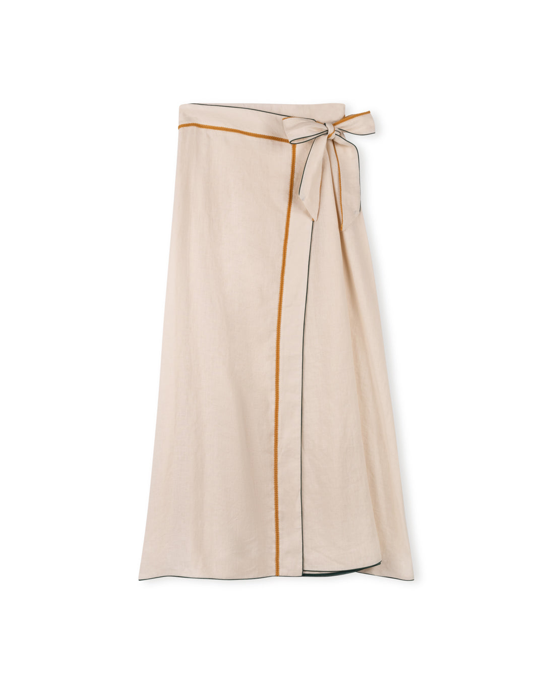 Hagner Wrap Skirt With Contrast Stitching