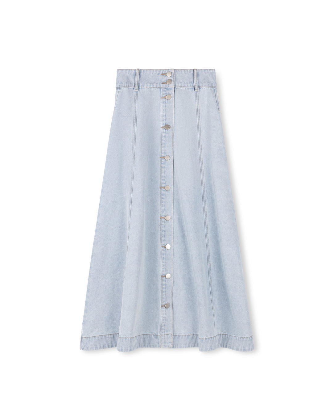 A-Line Maxi Denim Skirt