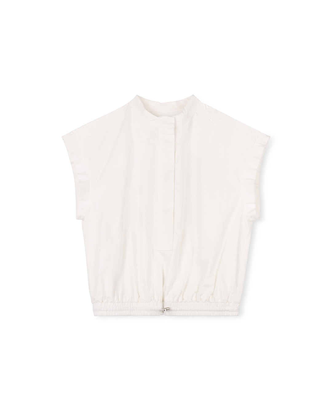 Poplin High Neck Vest