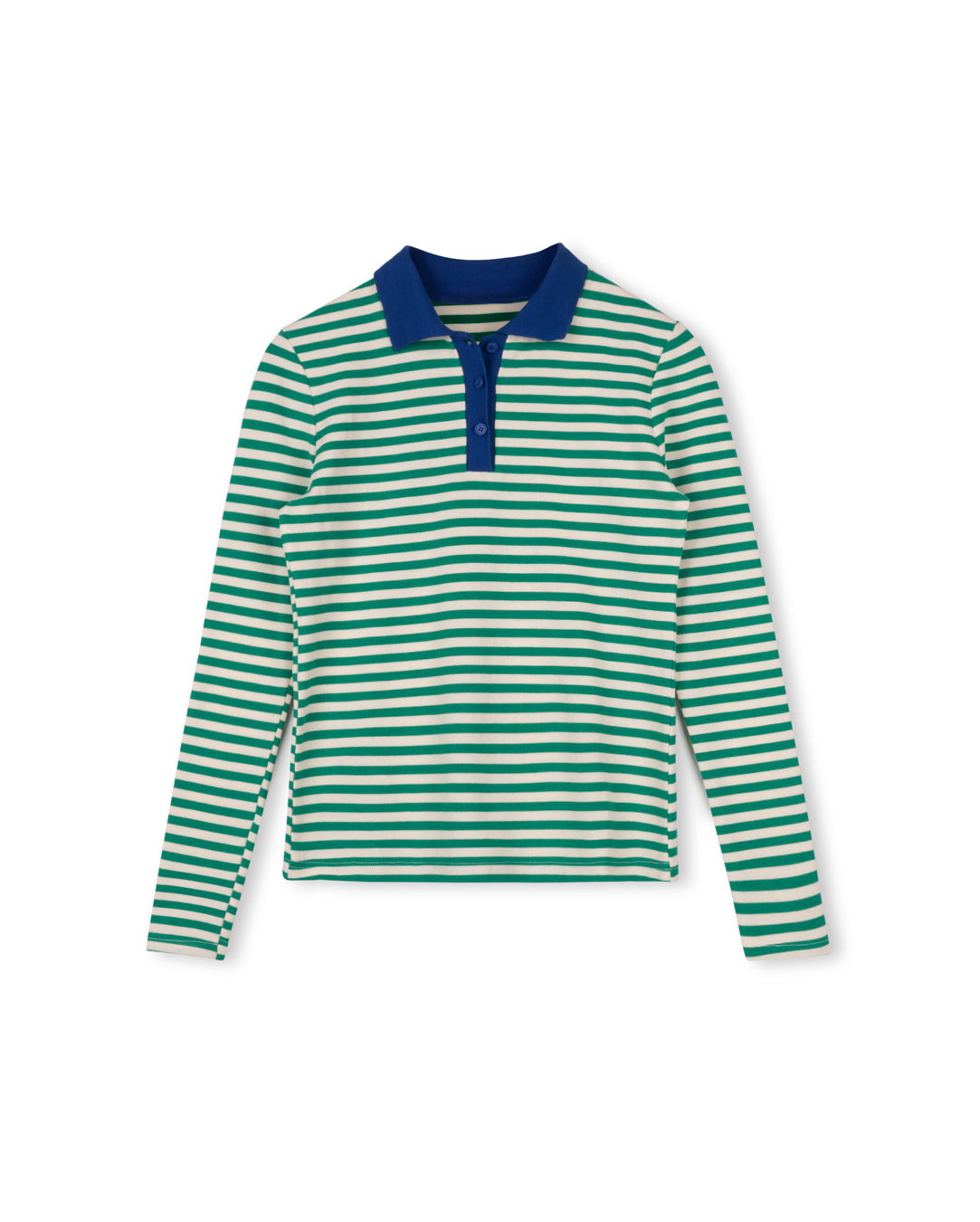 Stripe Henley Polo