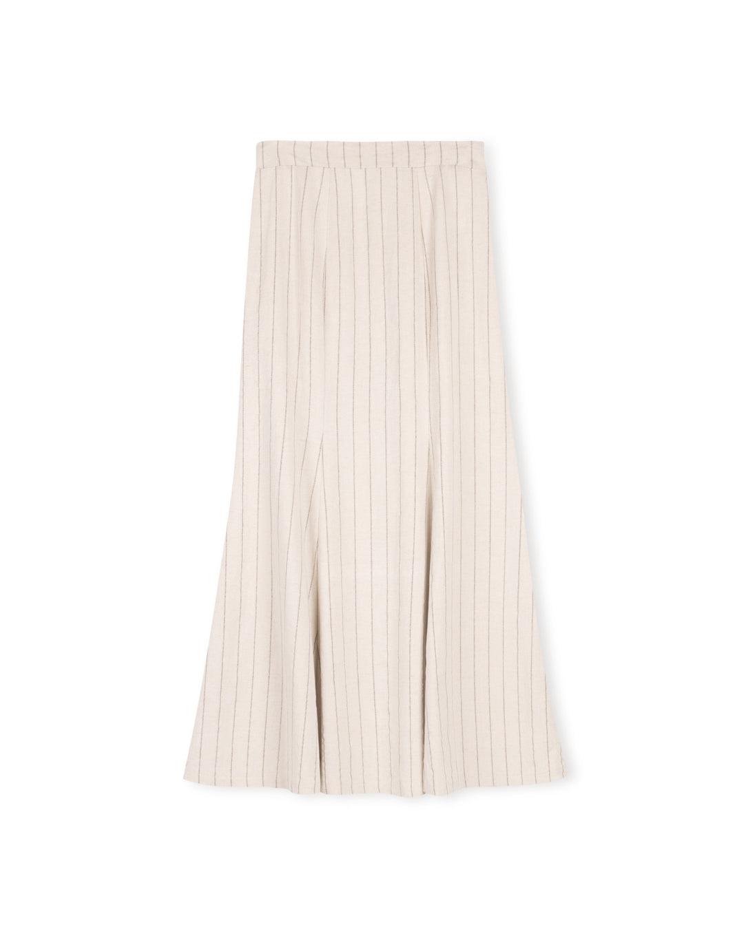 Linen Stripe Slip Skirt