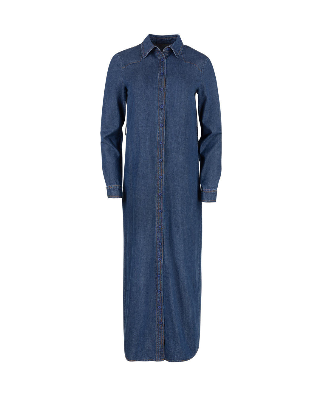 Maxi Denim Shirt Dress