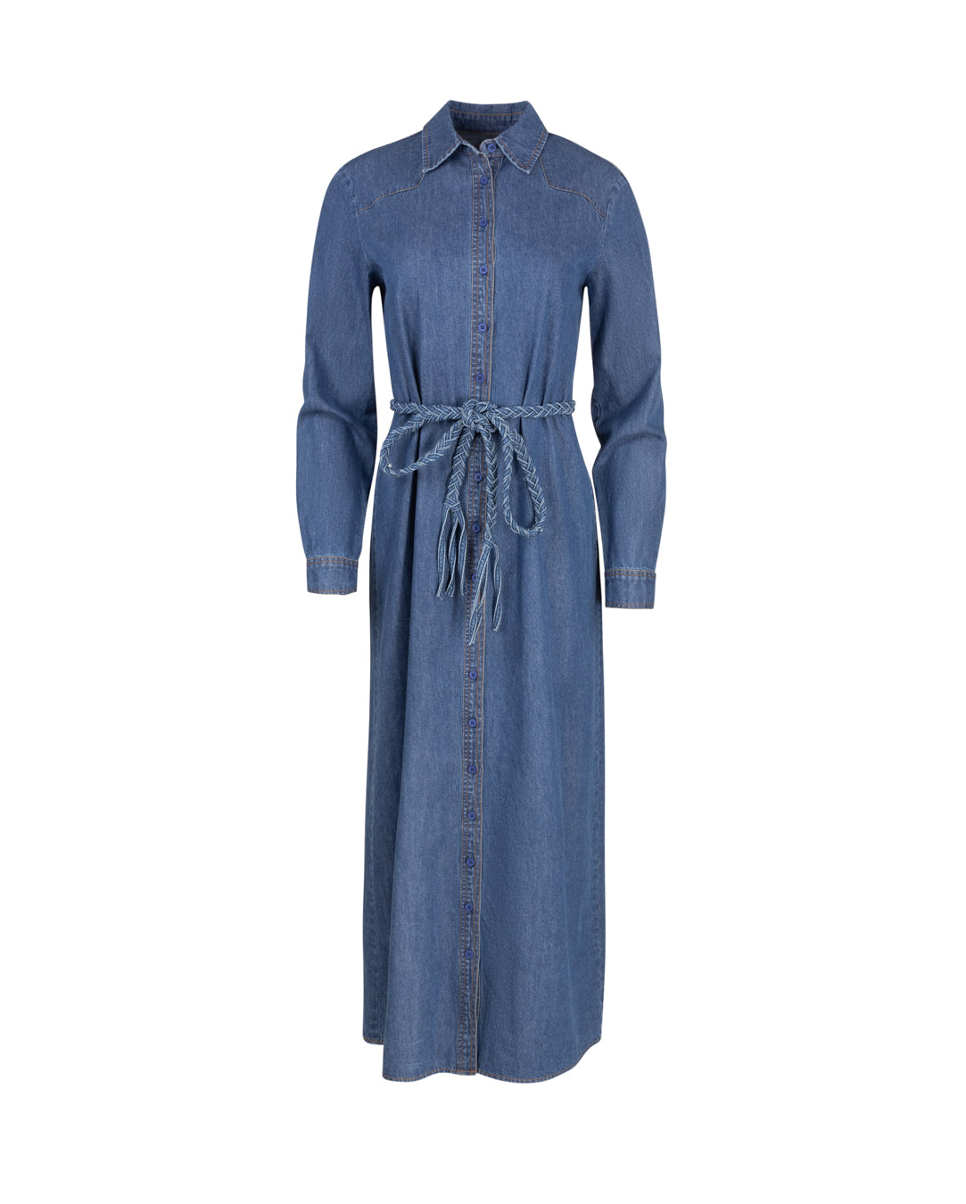 Maxi Denim Shirt Dress