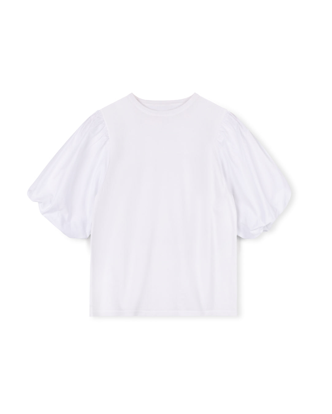 Poplin Puff Sleeve Tee