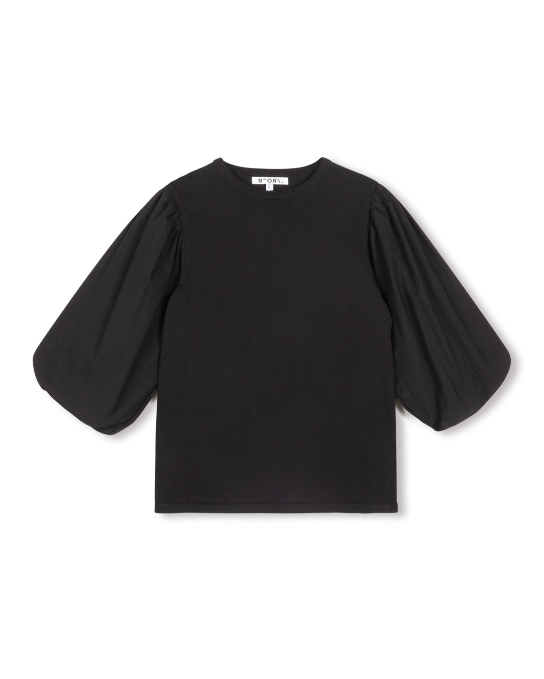 Poplin Puff Sleeve Tee