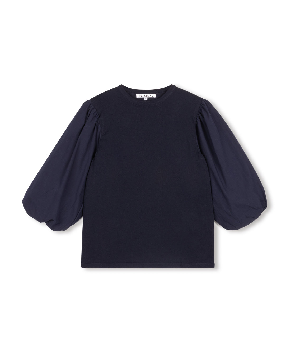 Poplin Puff Sleeve Tee