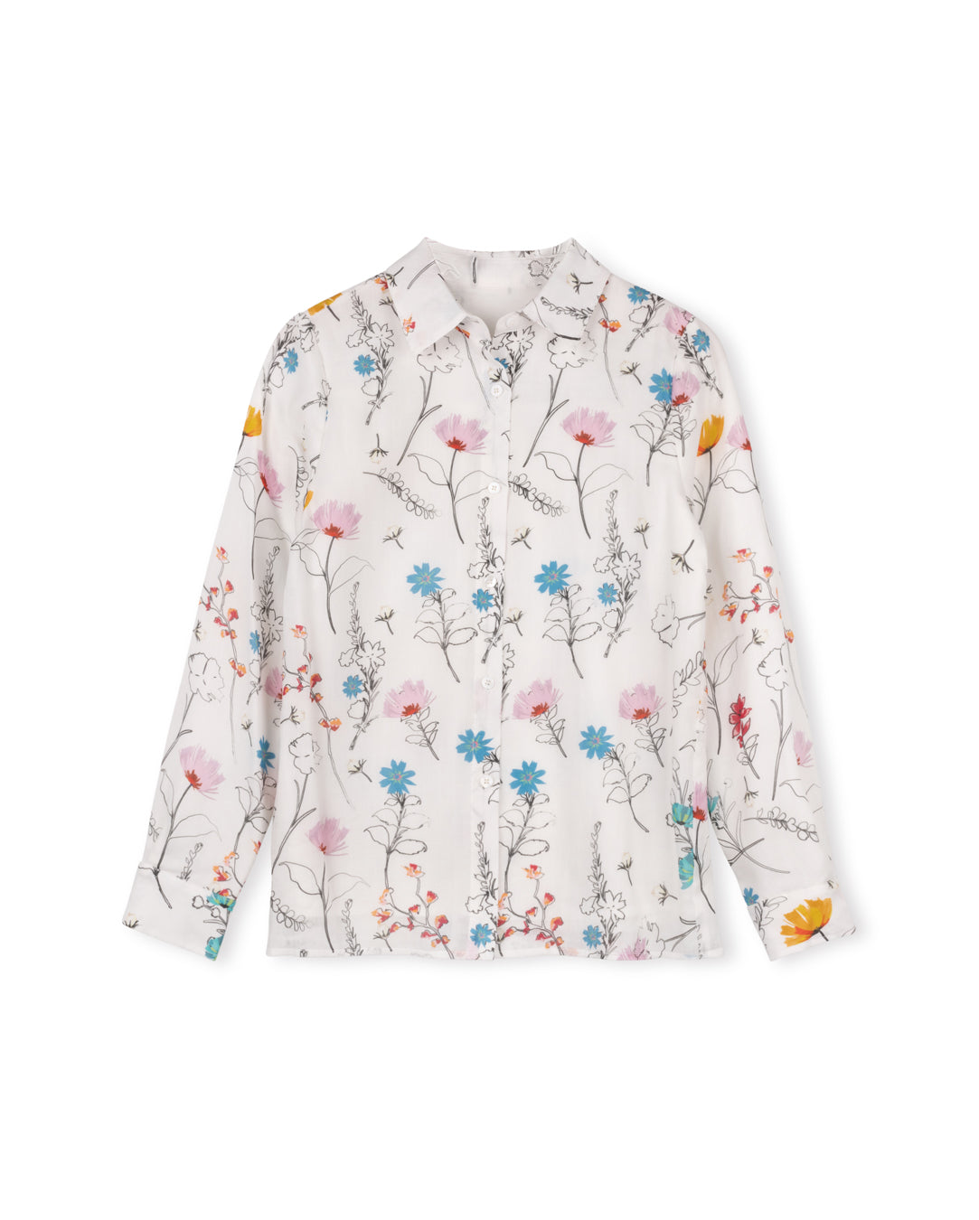 Filled In Floral Blouse