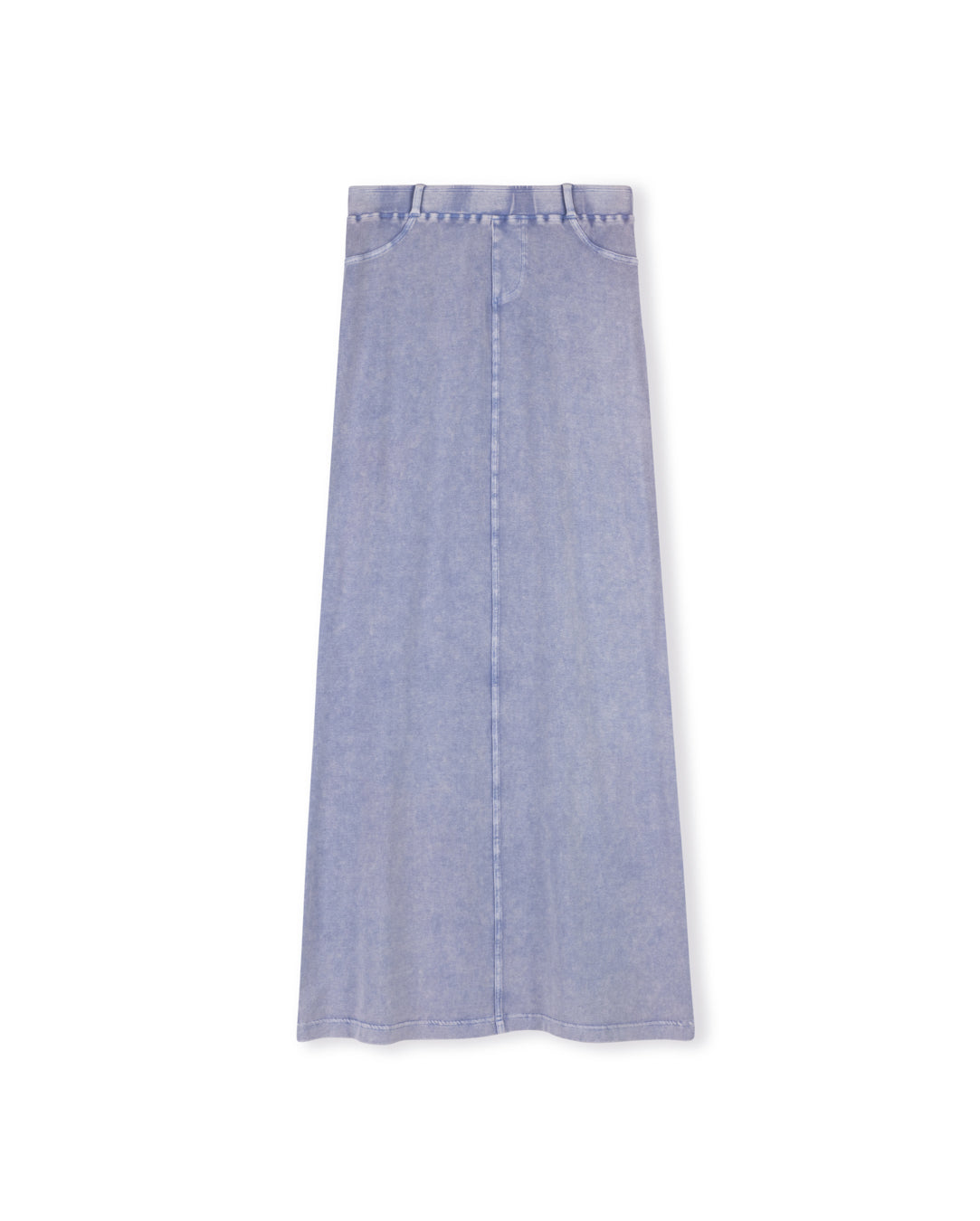 Denim Washed Straight Skirt