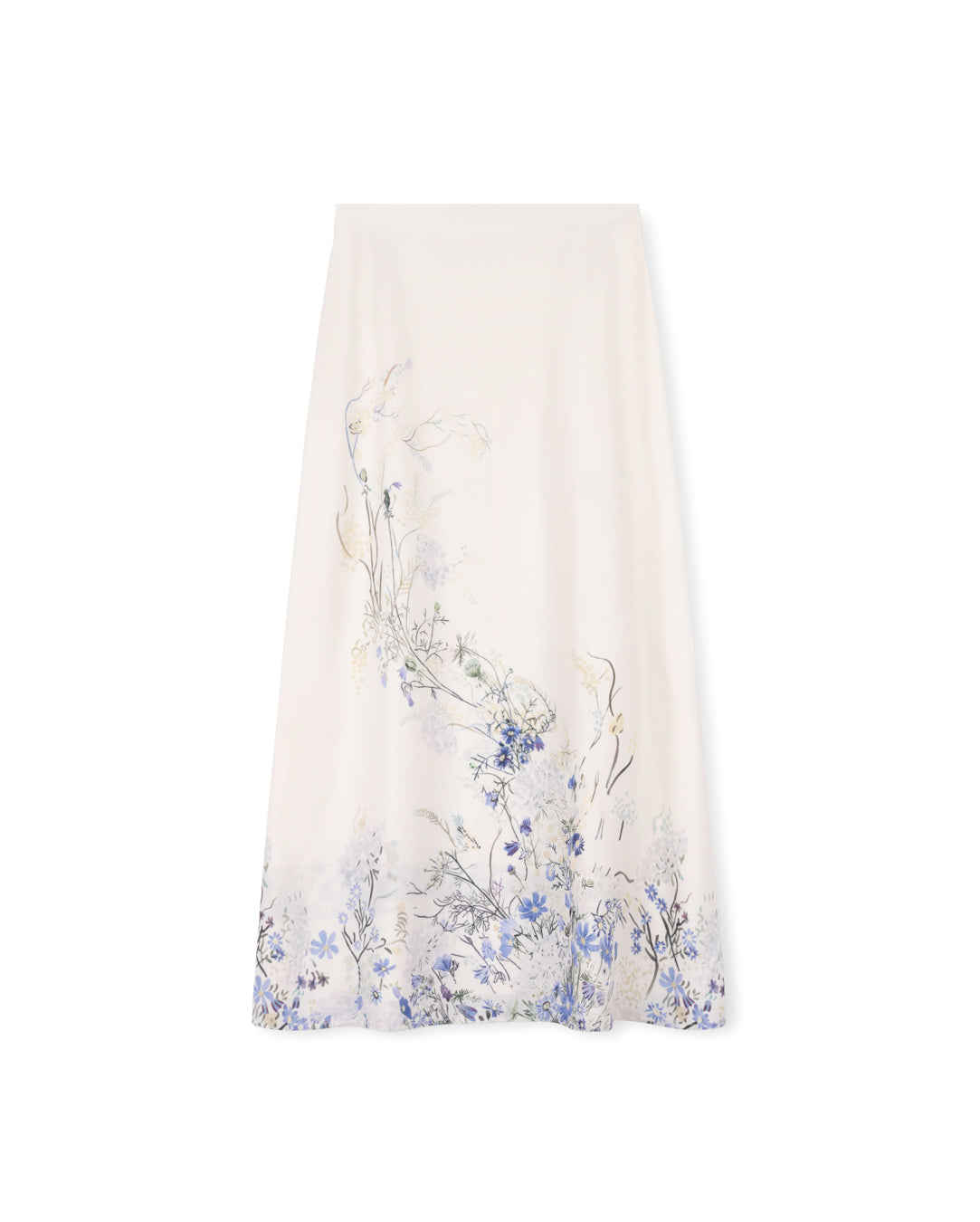 Molger Linen Floral Printed Skirt