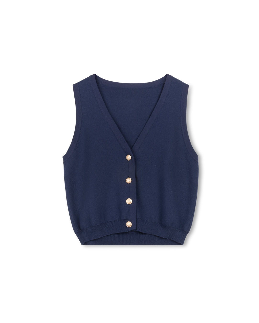 V-Neck Knit Vest