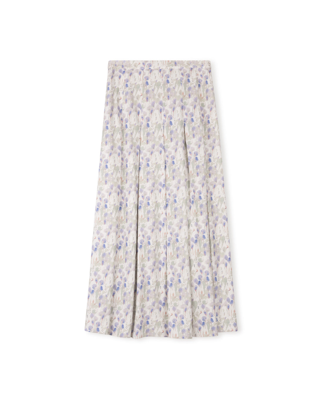 Clanor Printed Pleated Skirt