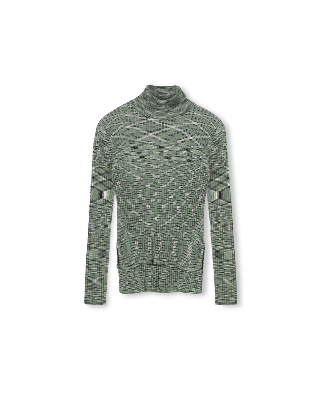 Wide Rib Turtleneck Sweater