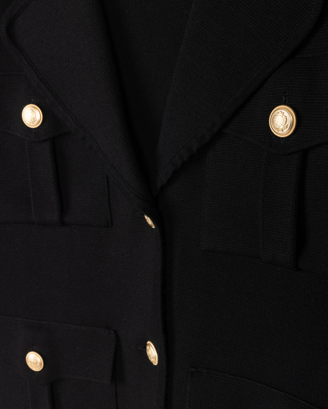 Knit Blazer With Cargo Pockets