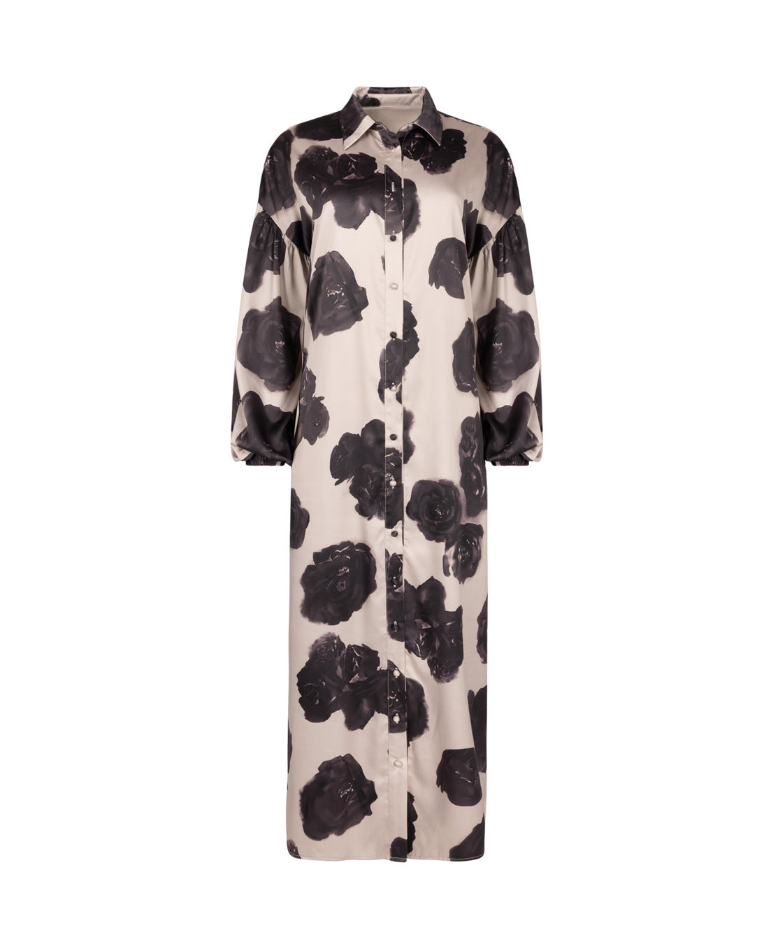 Printed Silk Shirtdress