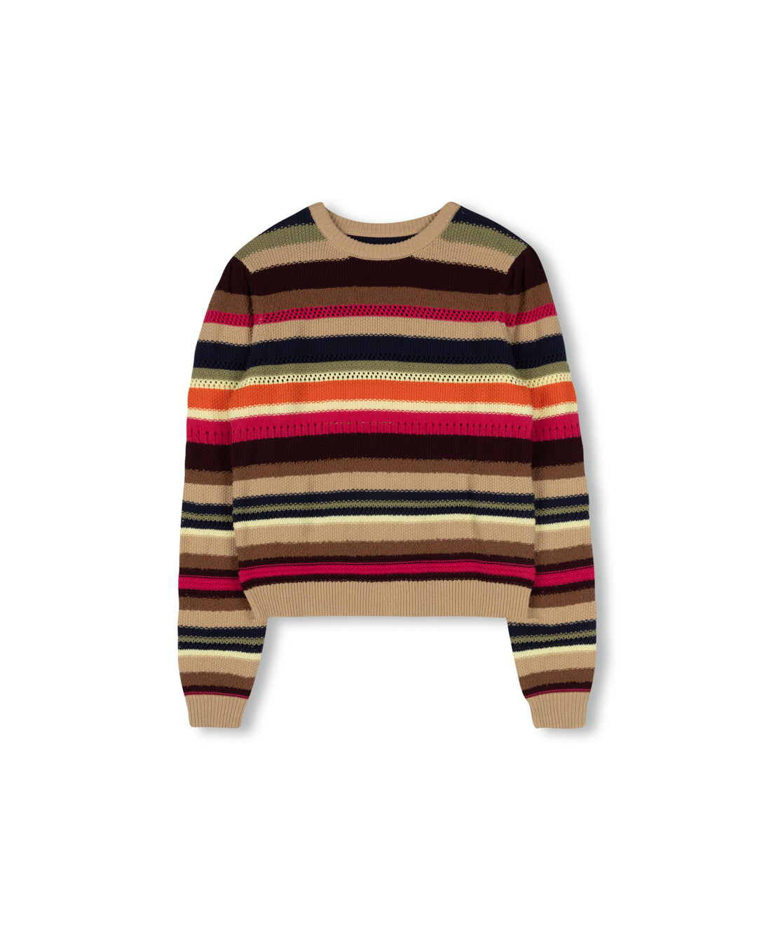 Textured Knit Stripe Sweater