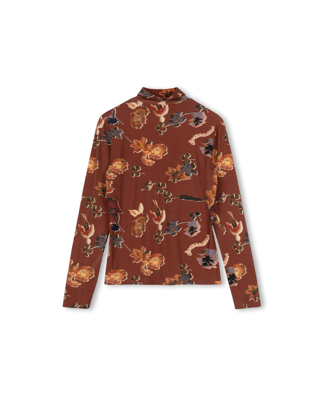 Cotton Printed Turtleneck