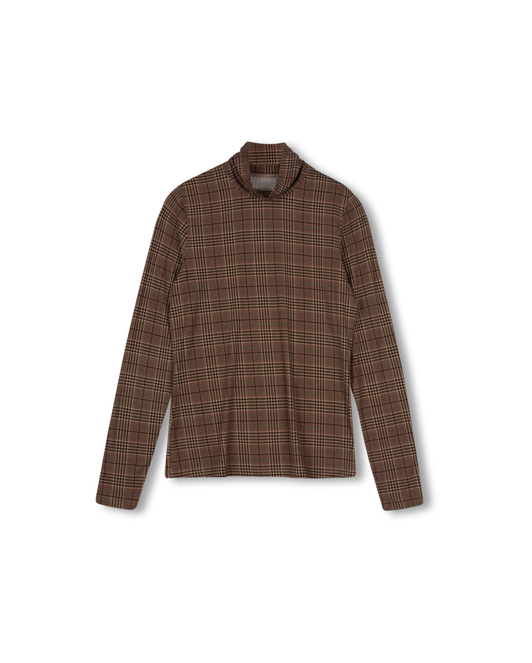 Dano Plaid Cotton Turtleneck