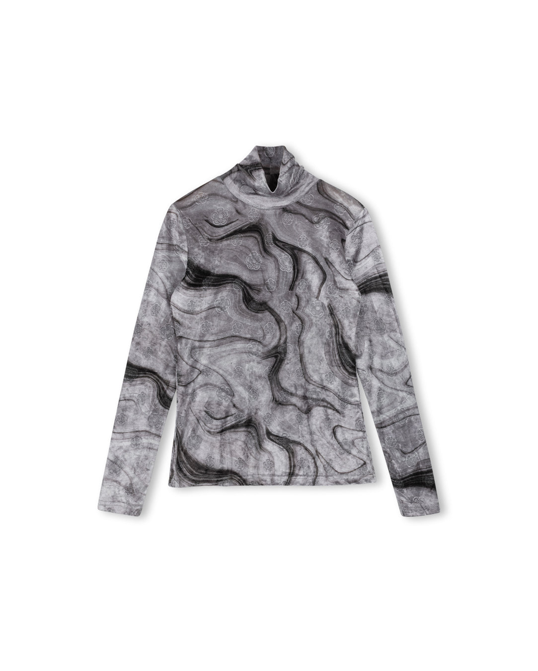 Velour Fitted Turtleneck