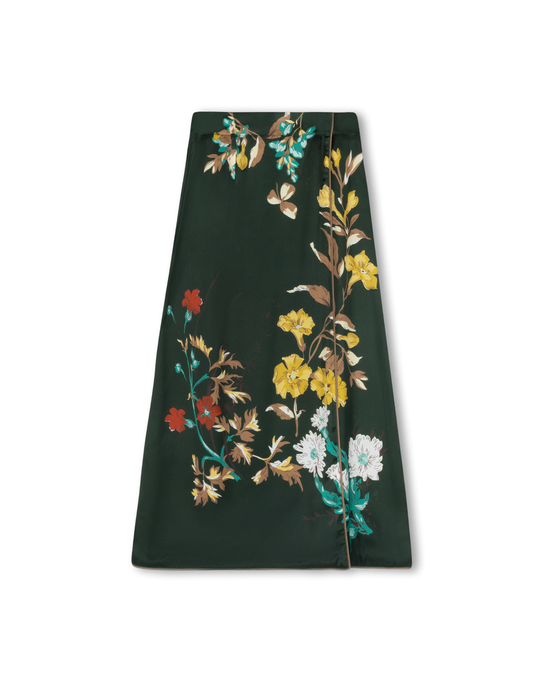 Eloise - Silk Print Side Wrap Skirt
