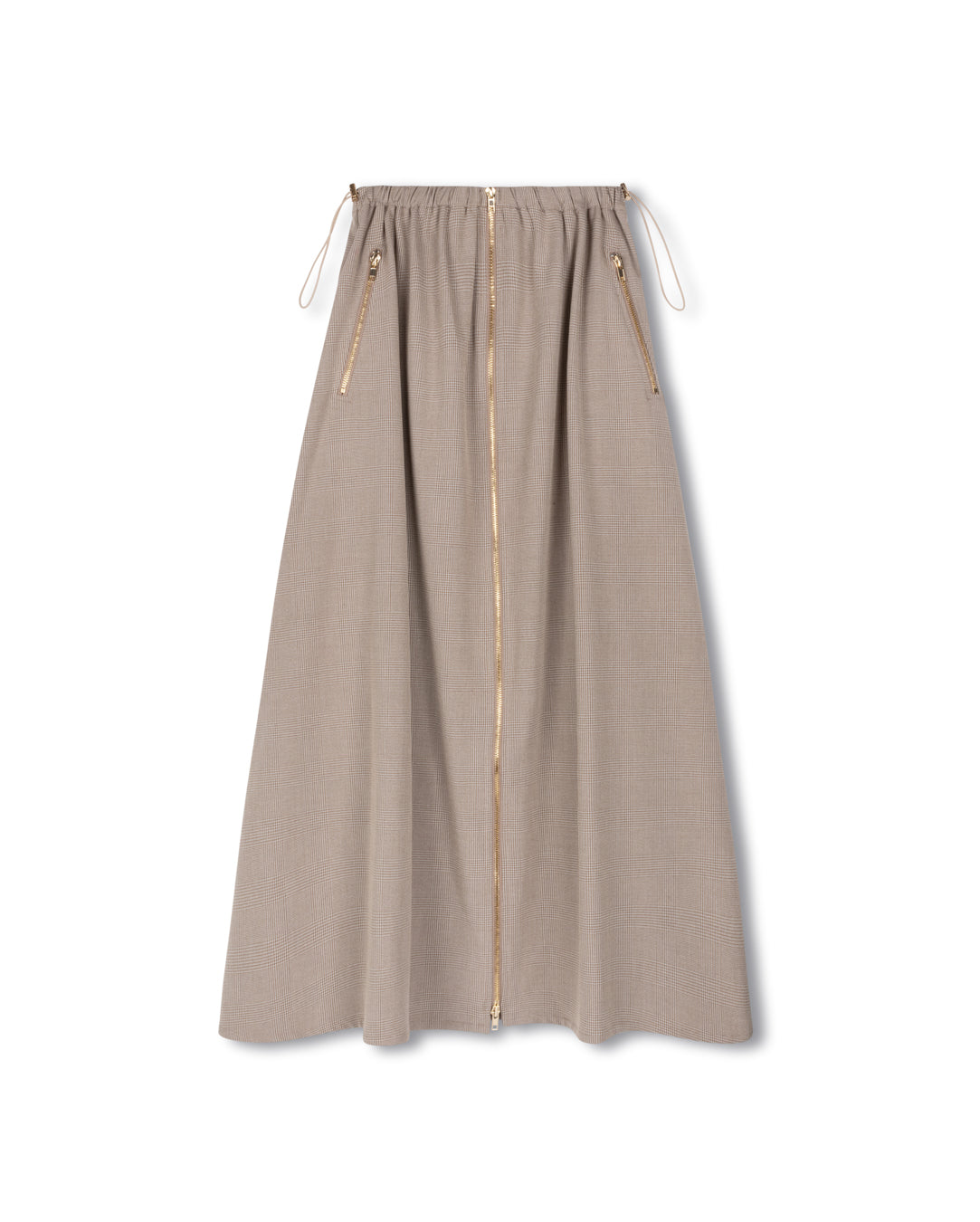 Cupro Zipper Pocket Skirt