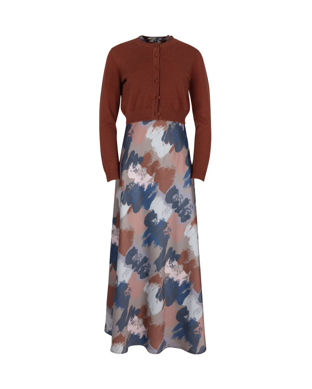 Brushstroke Slip Dress