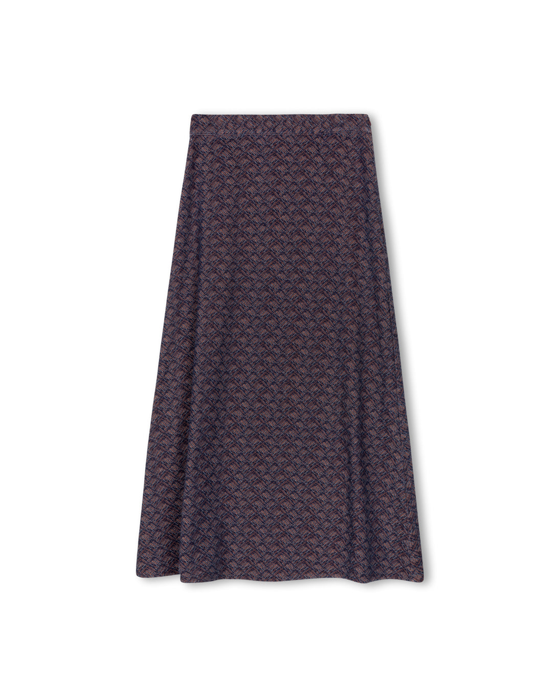 Geometric Textured A-Line Skirt