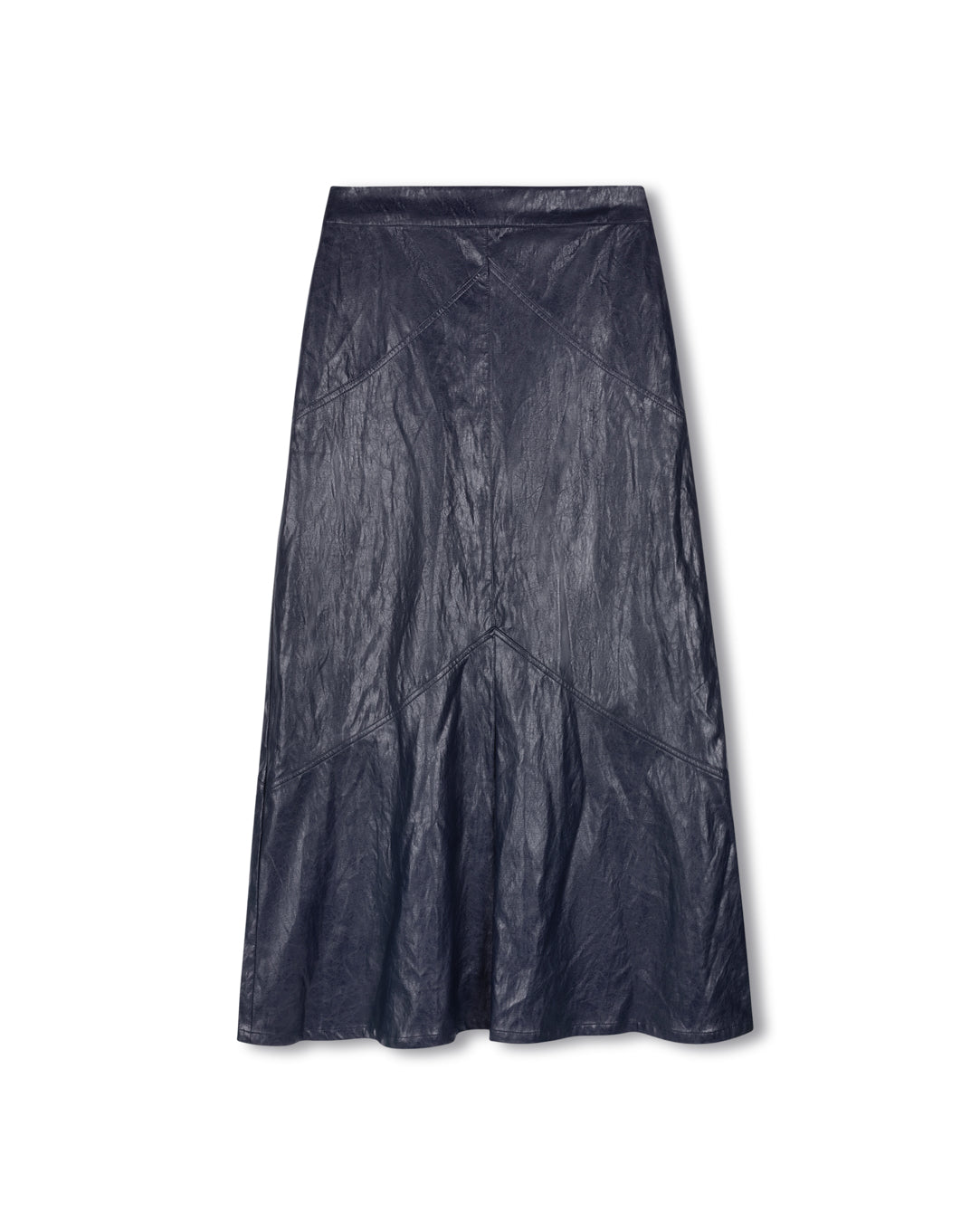 Leather Textured Maxi Skirt