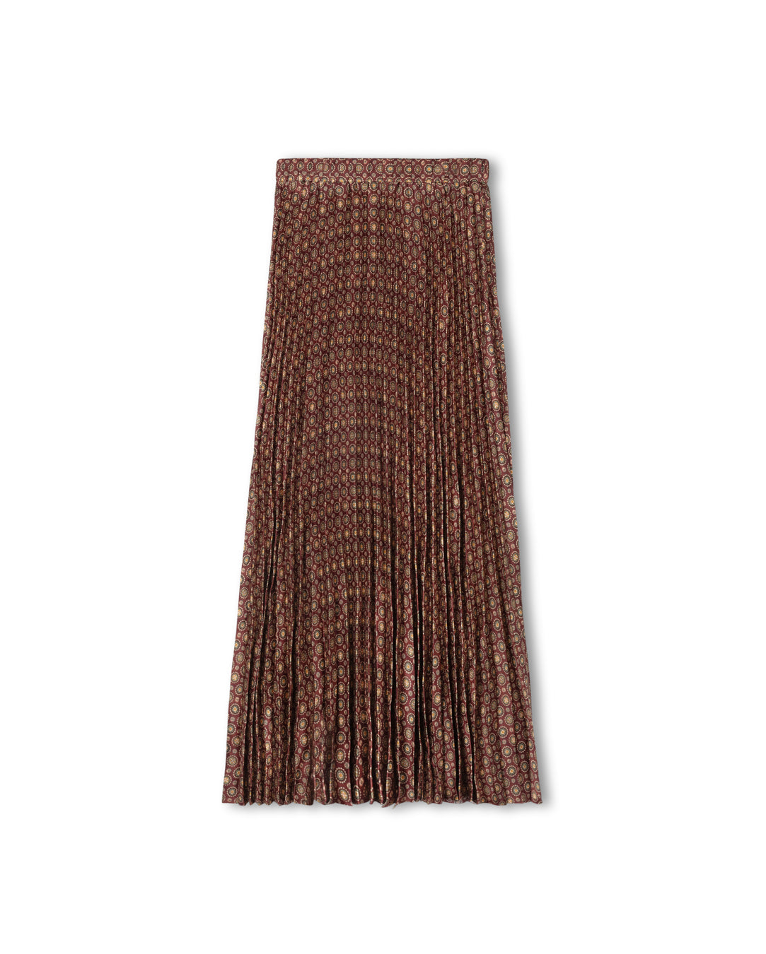 Aldot Printed Accordian Pleated Skirt