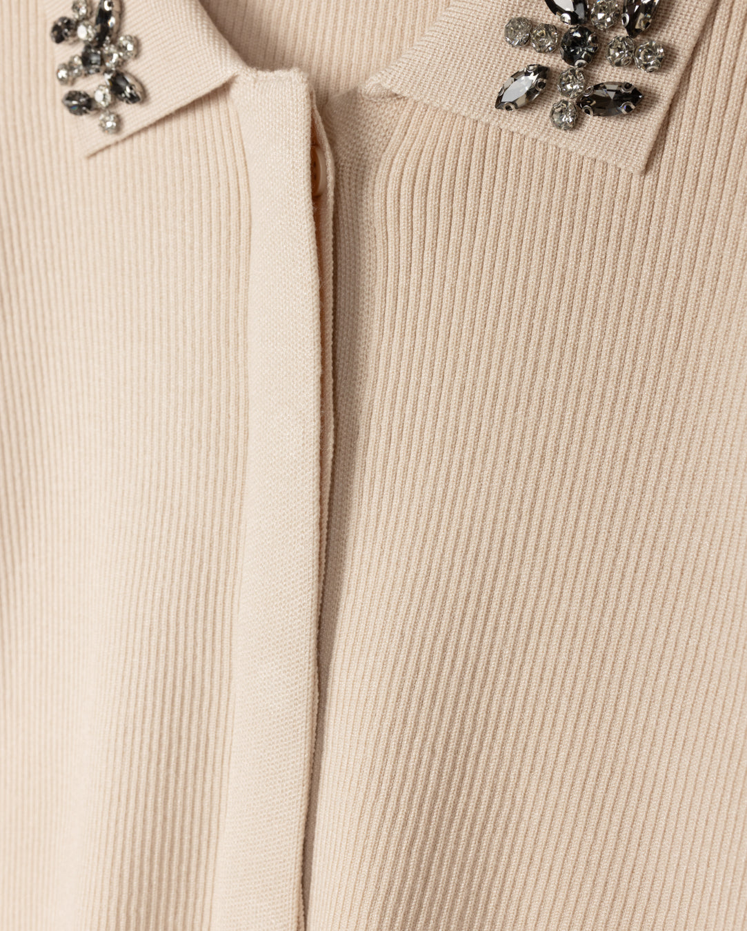 Rib Polo Cardigan
