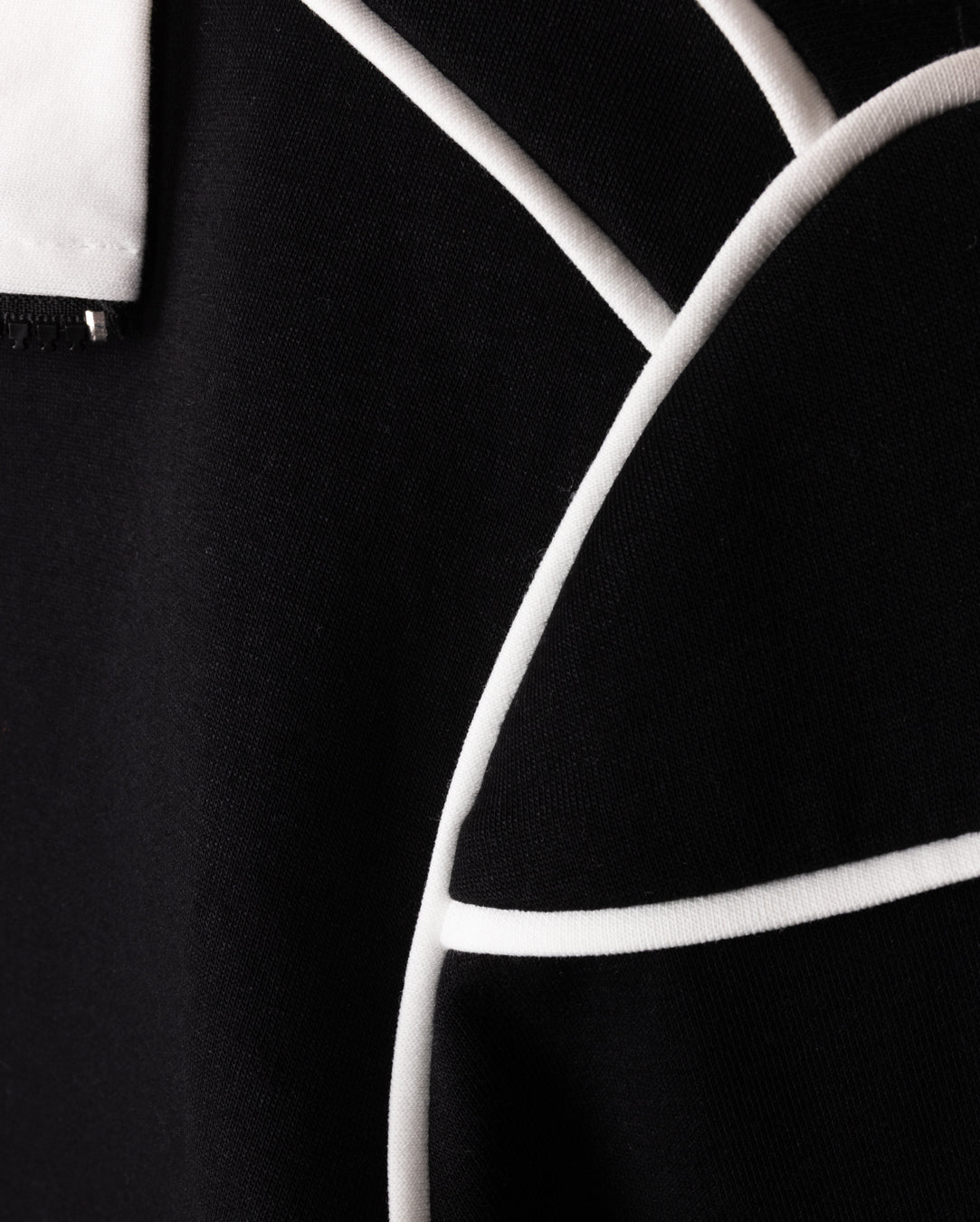 Trimmed Zip Up Sweatshirt