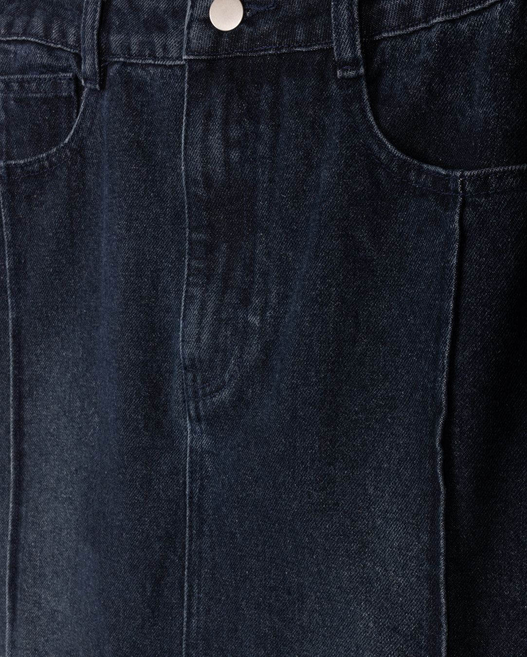 Denim Rolled Hem Skirt