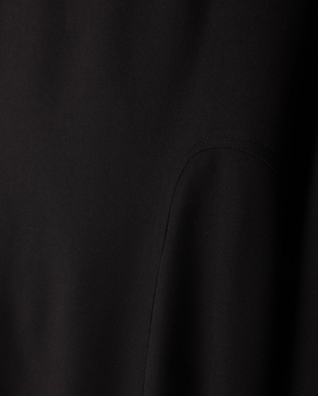 A Line Wool Skirt With Piping Detail