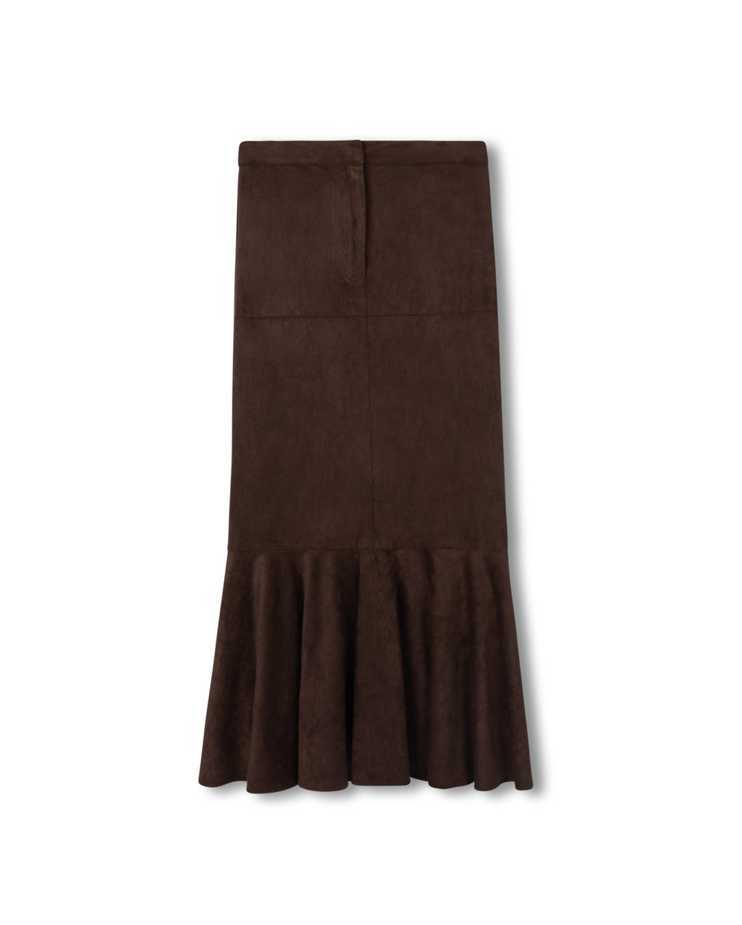 Suede Fit And Flair Skirt