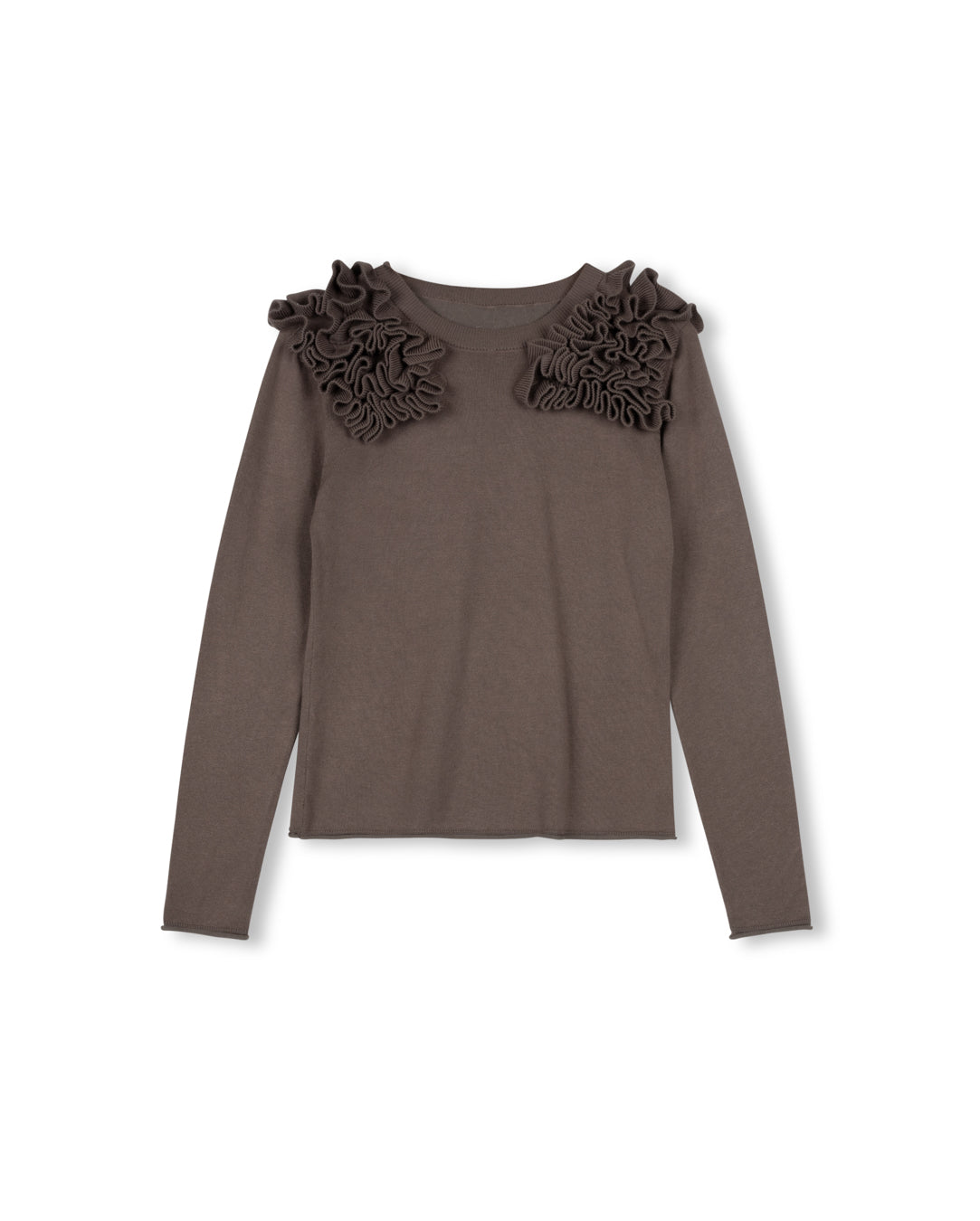 Ruffled Neck Sweater