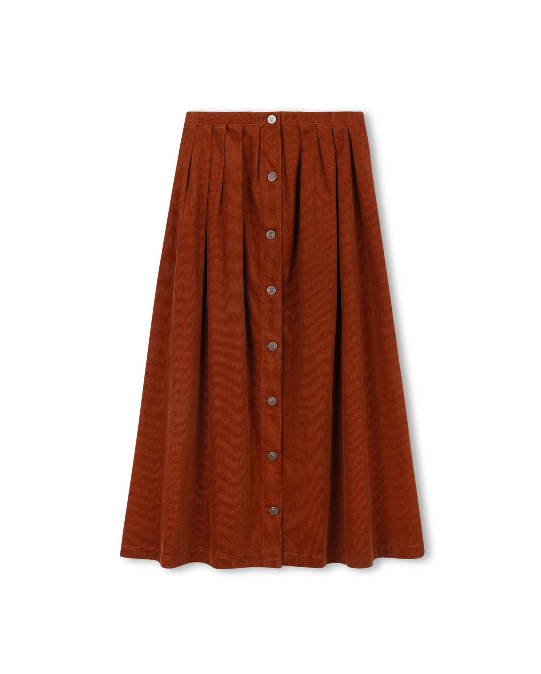 Corduroy Button Down Skirt