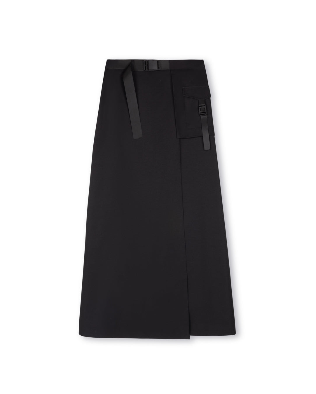 Buckle Nylon Skirt