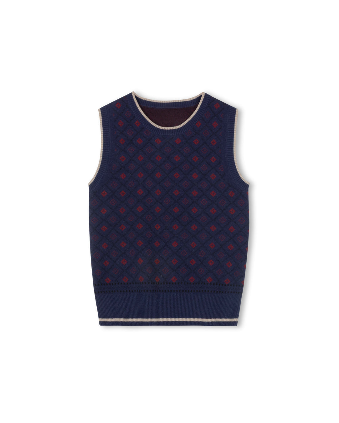 Cobbler Jacquard Knit Vest