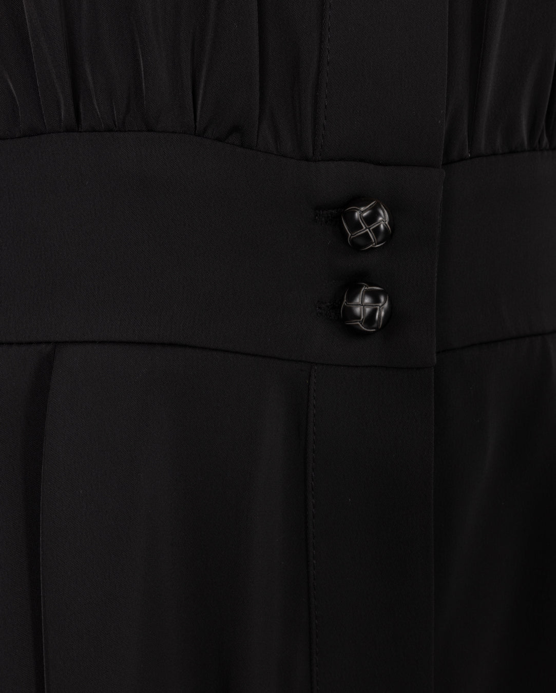 Waisted Silk Detailed Dress