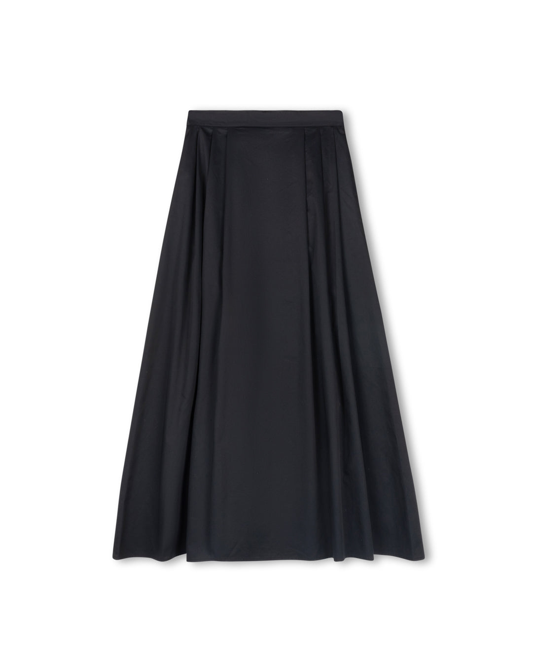 Taffeta Poplin Maxi Skirt