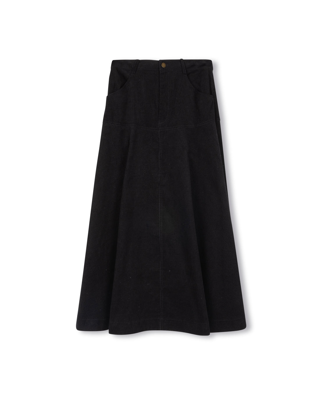 Corduroy Yolk Flairy Skirt