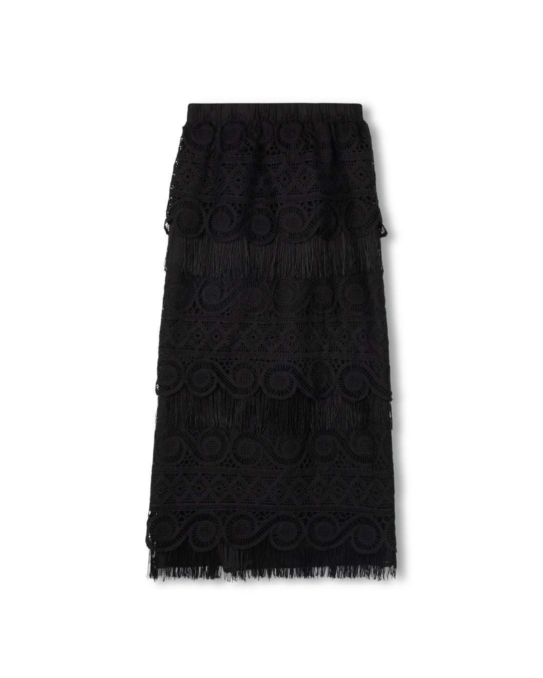 Custer Embroidered Fringe Skirt