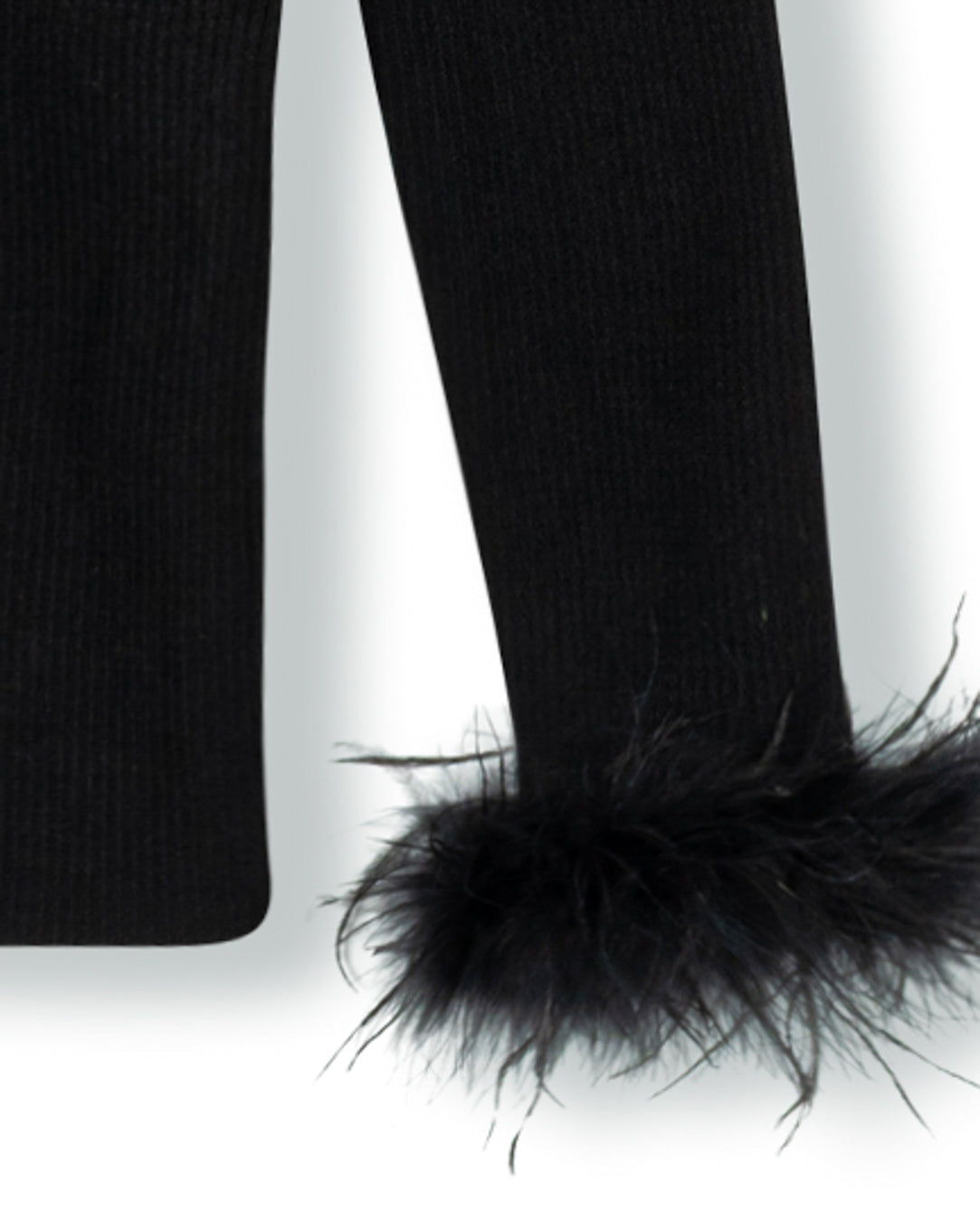 Fur Cuff Turtleneck