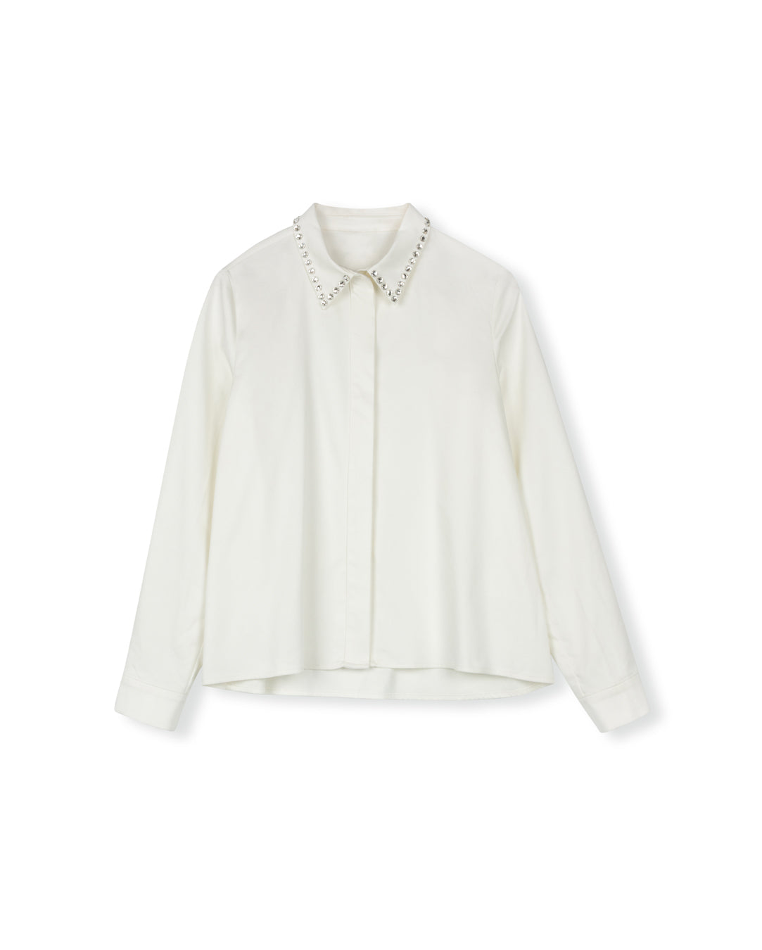 Beaded Detailed Poplin Blouse