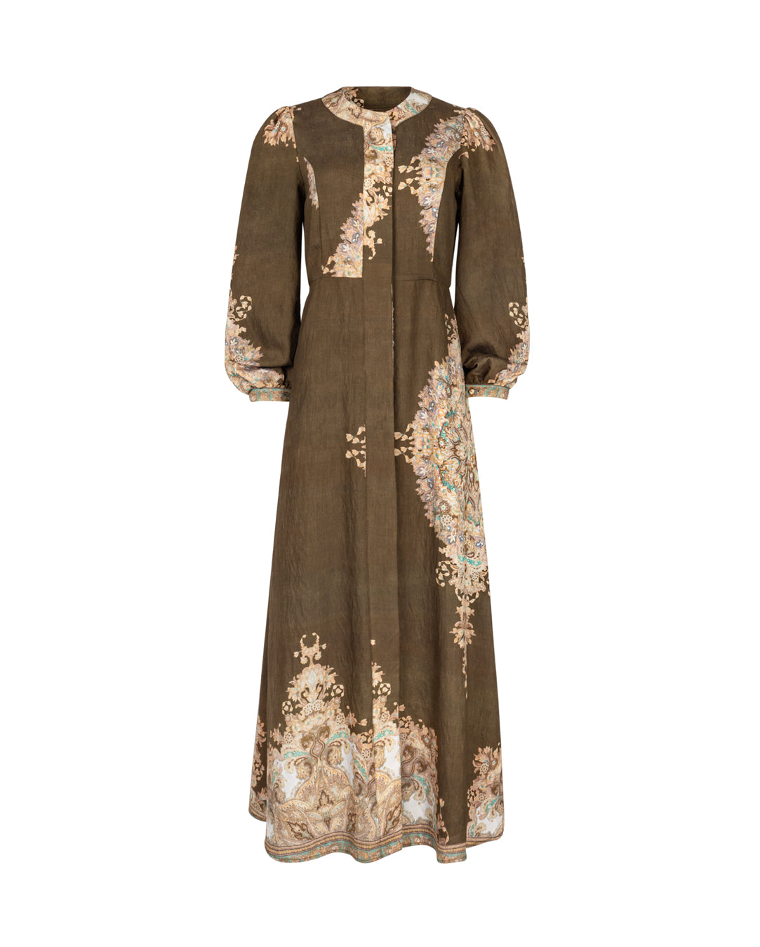 Exotic Floral Print Dress