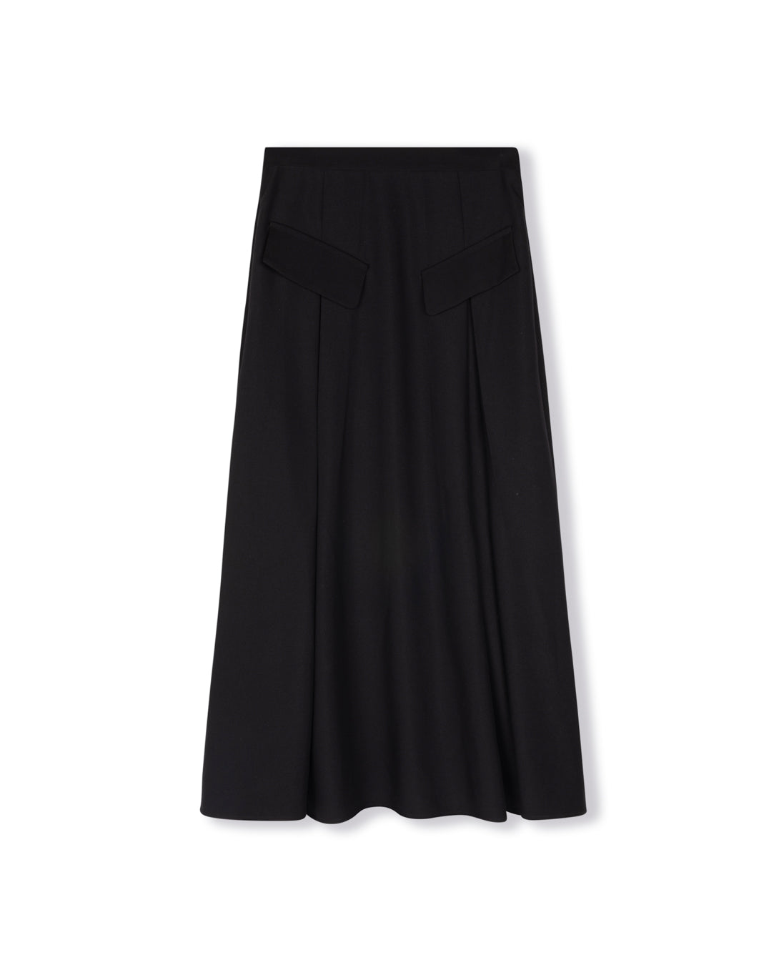 Button Detail Maxi Skirt