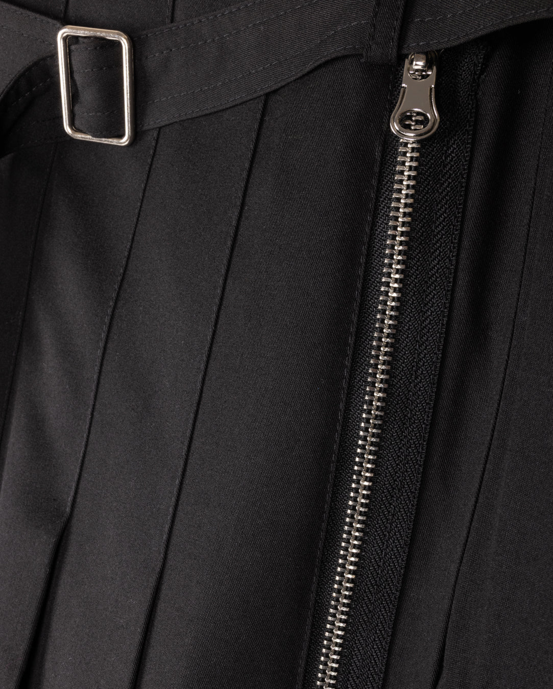Pleated Wrap Skirt