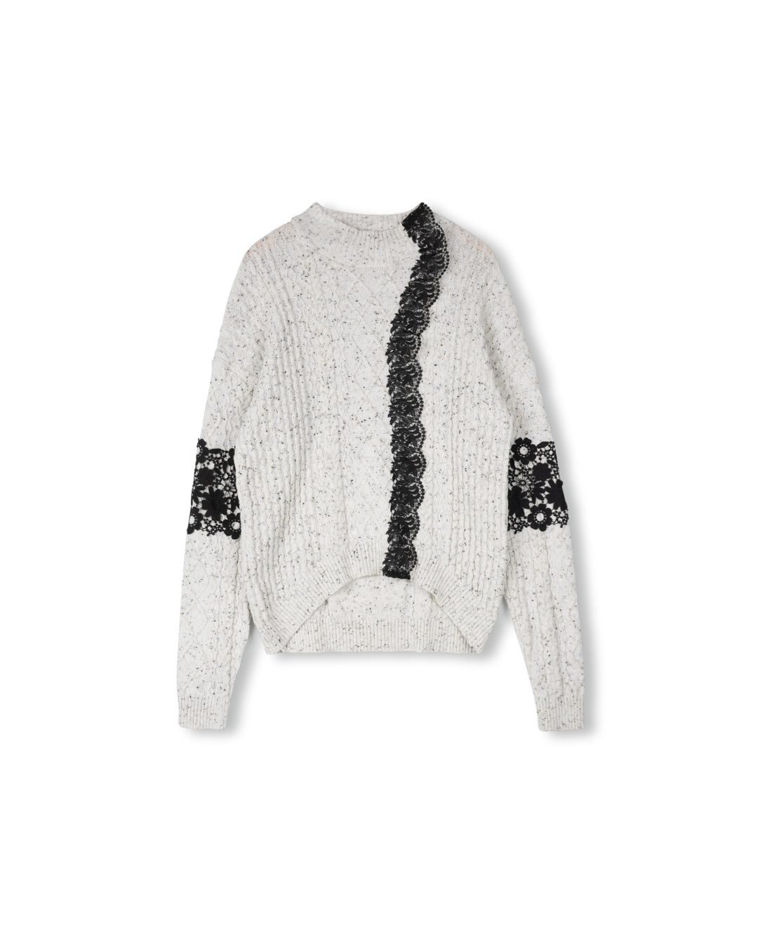 Lace Detailed Knit Top